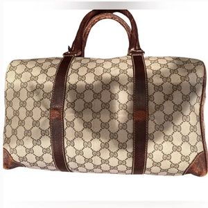 SOLD - Authentic GUCCI Vintage Weekender Bag.